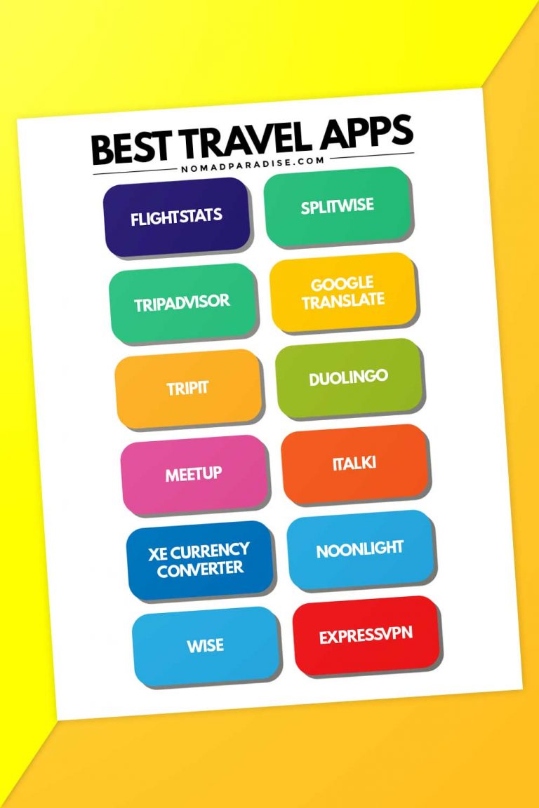 Best Travel Apps For Your Next Trip Nomad Paradise