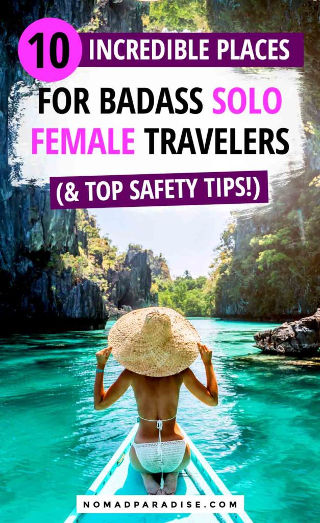 10+ Epic Destinations for Solo Female Travellers! Check out this list of best solo female travel destinations to add to your bucket list for 2020 and beyond. #solofemale #solotravel #tripinspiration #amazingdestinations