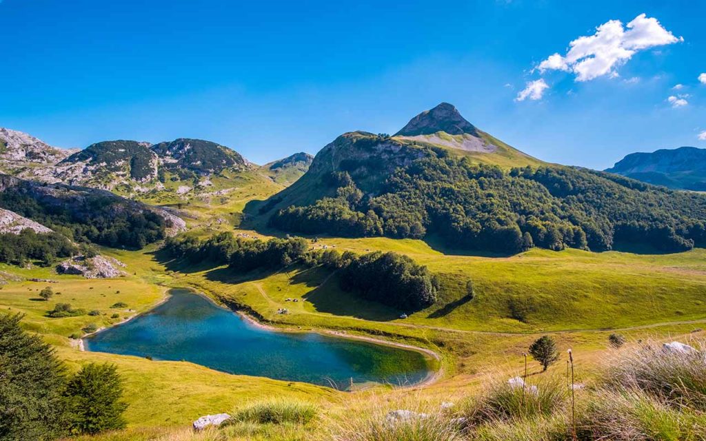 Orlovačko lake at Zelengora, National park Sutjeska