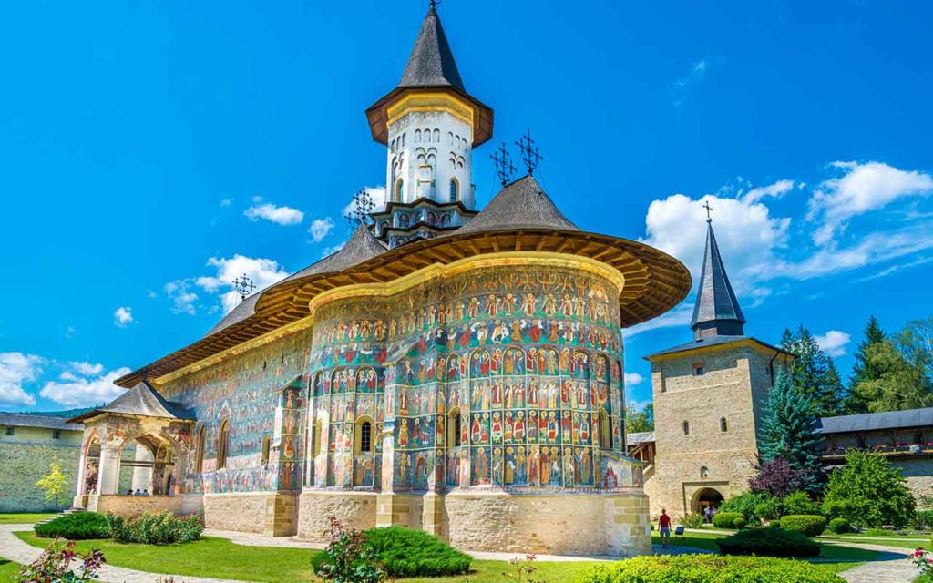 Convento di Sucevita, città di Suceava, Romania