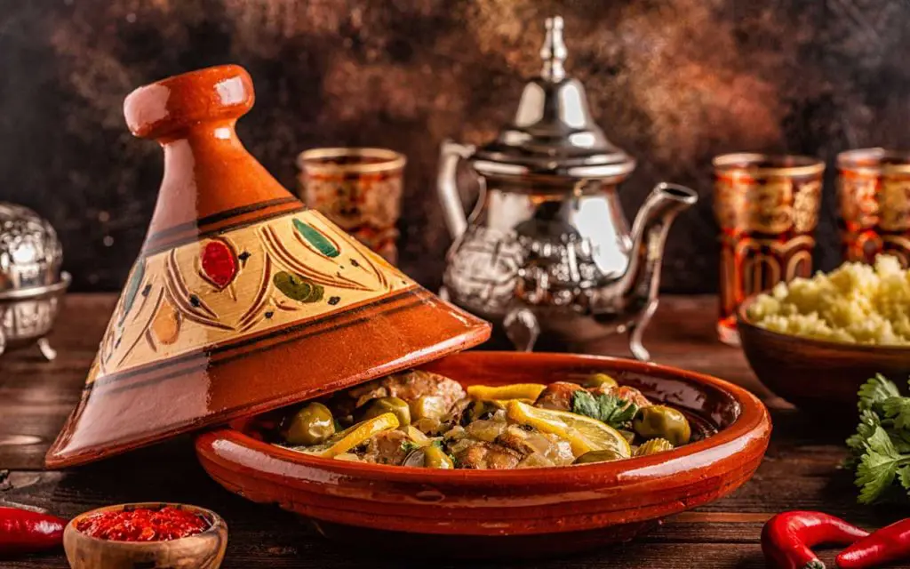 Mediterranean food: moroccan tagine