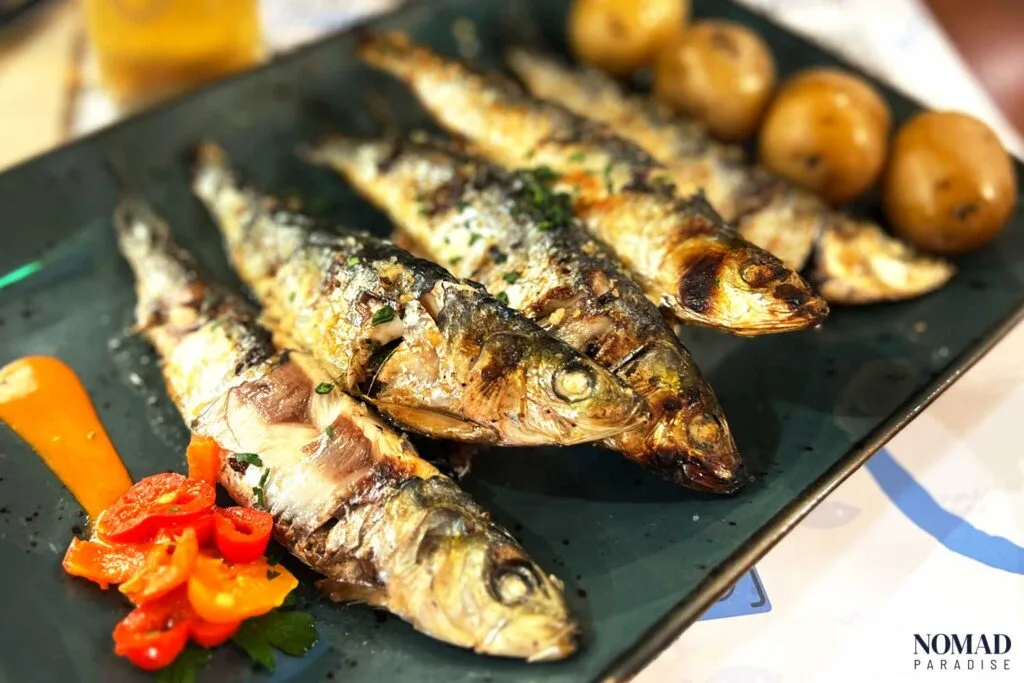 Portuguese Food: Grilled Sardines