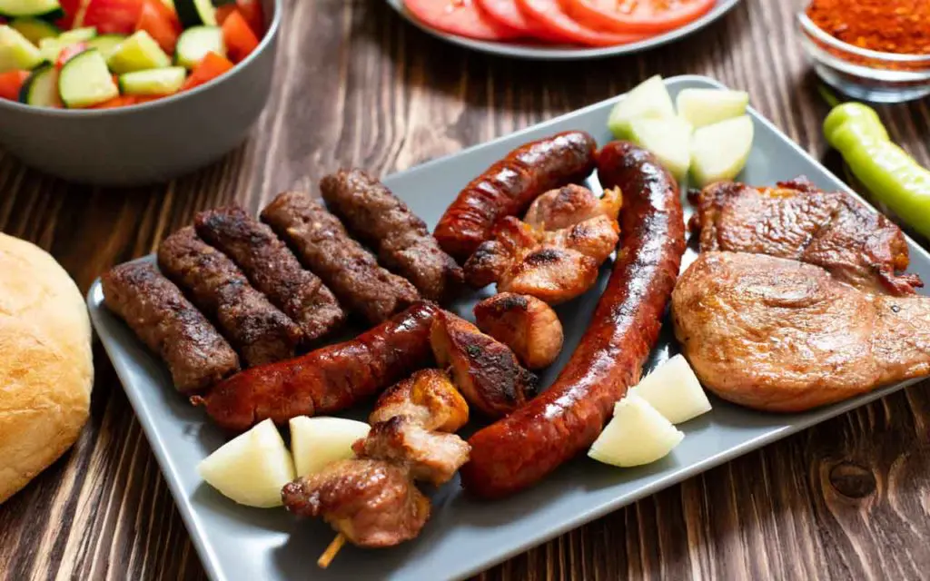 Albanian Food: Tave Mishi – Mixed Meat Platter