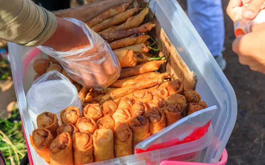 Filipino food: Dynamite lumpia