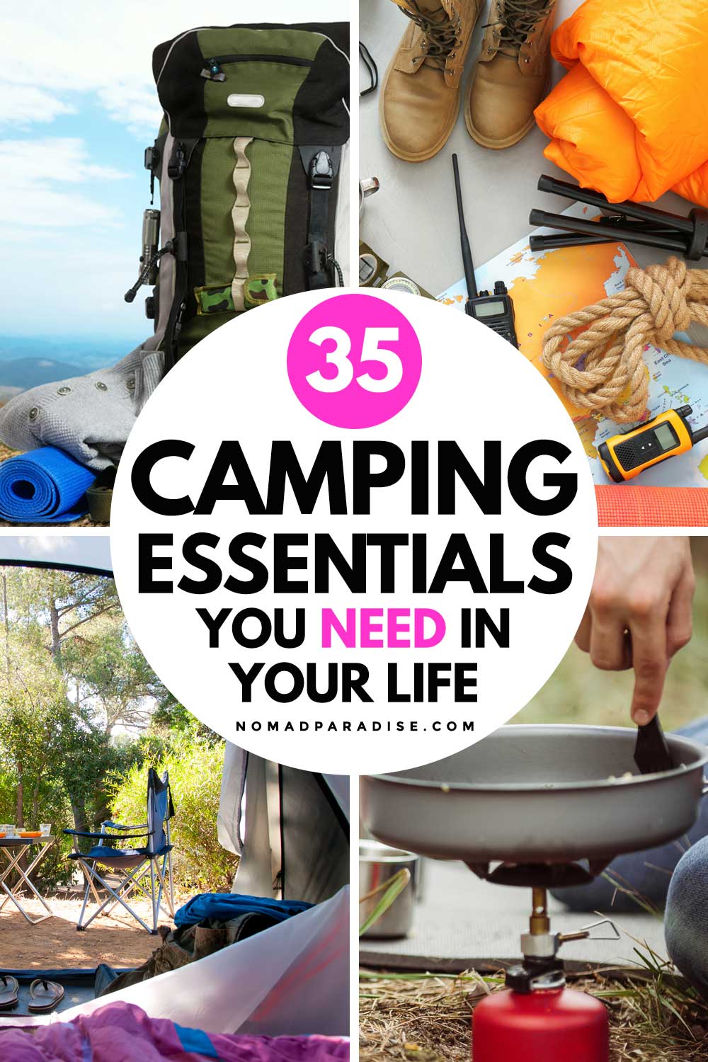 camping travel essentials