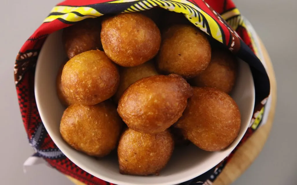 Nigerian food: Puff-Puff (Fried Sweet Dough Ball)