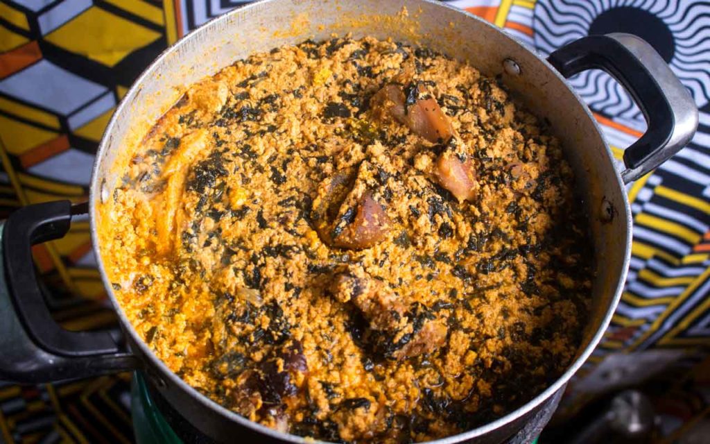 Nigerian food: Egusi (Melon Seed Soup)