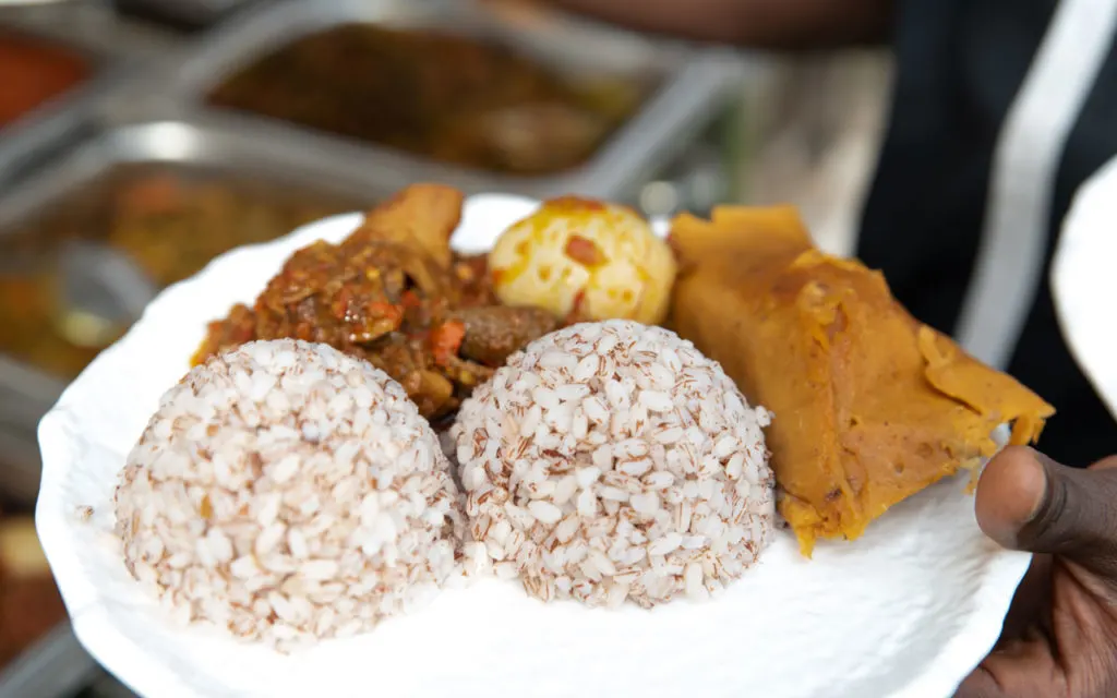 Nigerian food: Moin Moin/Okpo Oka (Bean/Corn Pudding)