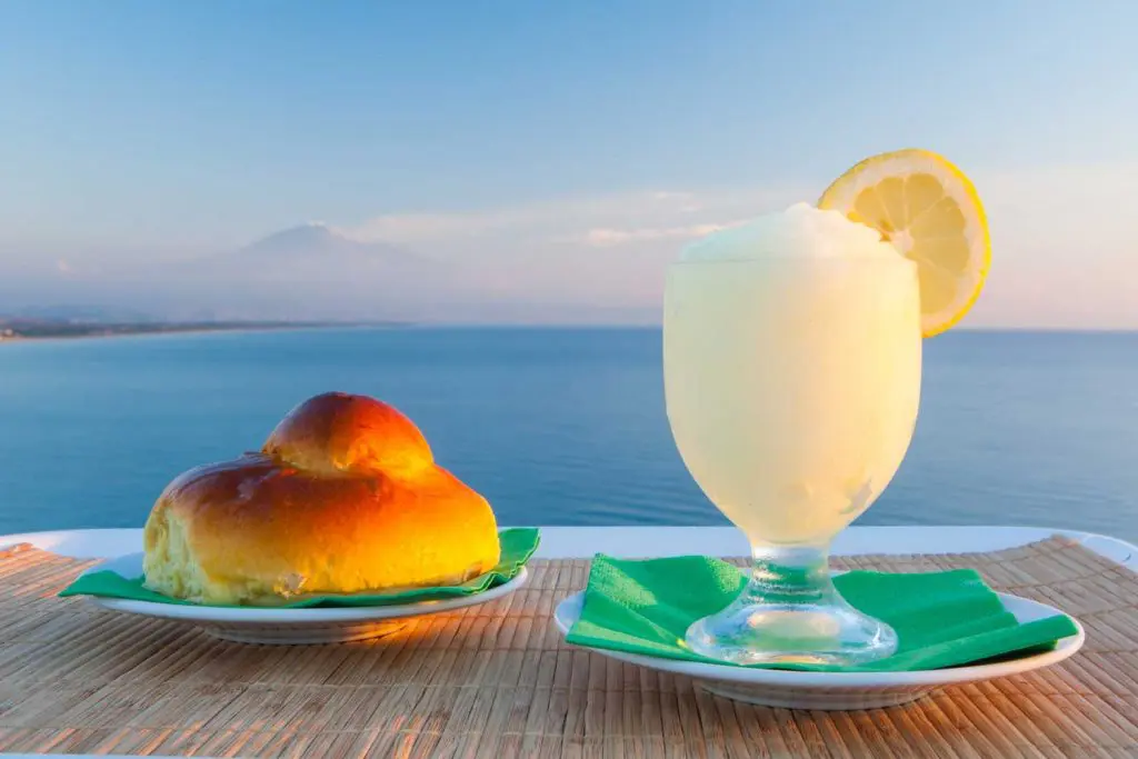 Granita Siciliana and Brioche