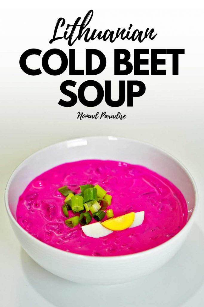 Lithuanian Cold Beet Soup