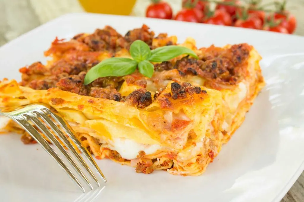 Italian food: Lasagna alla Bolognese