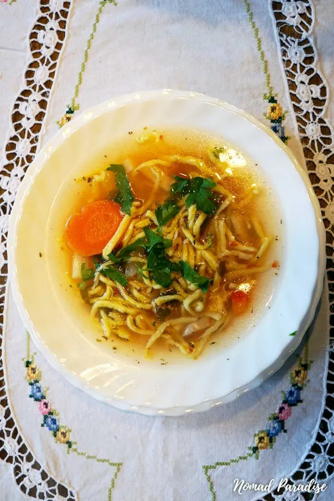 Moldovan Food - Zeama | Moldovan Chicken Noodle Soup