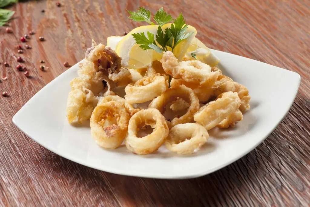 Greek food: Fried Squid