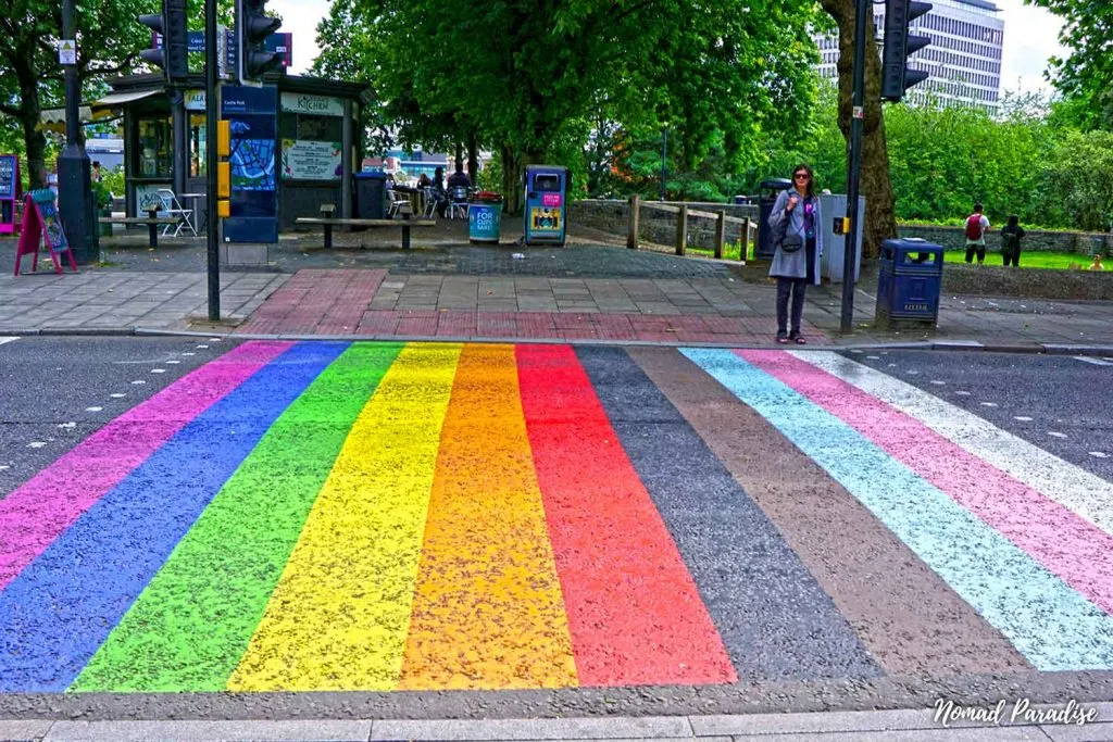 rainbow crosswalk bristol