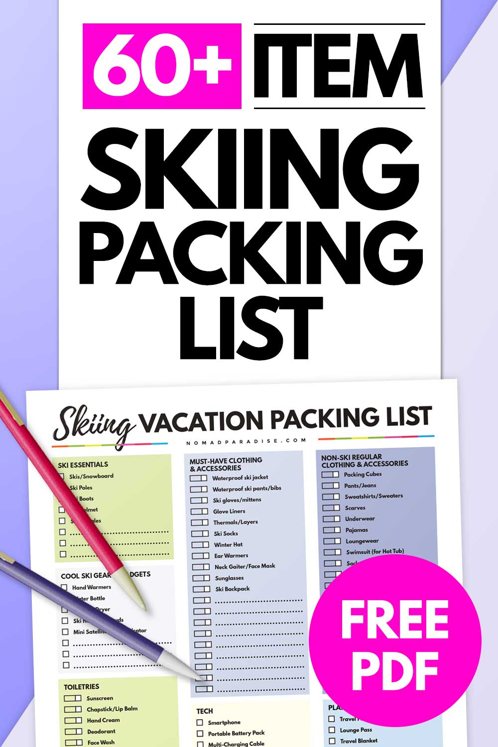 The Ultimate Ski Trip Packing List (60 Things You Should Pack) - Nomad