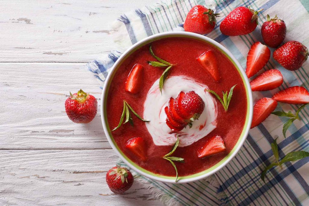 Wild Strawberry Soup