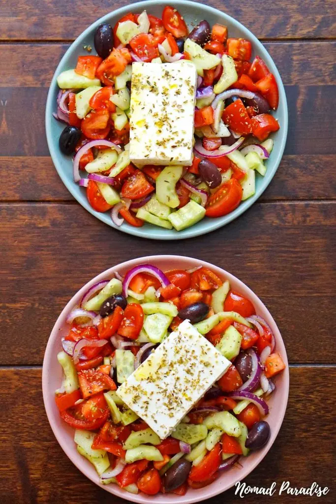 Greek Salad (2 portions).