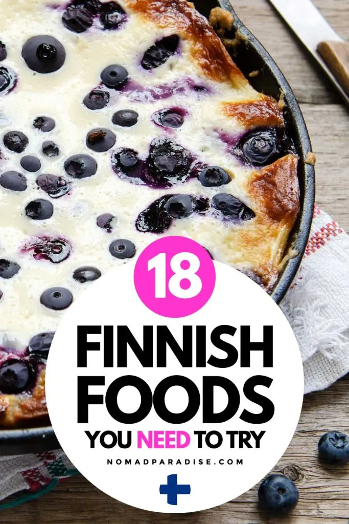 18 Finnish foods you need to try (pin).