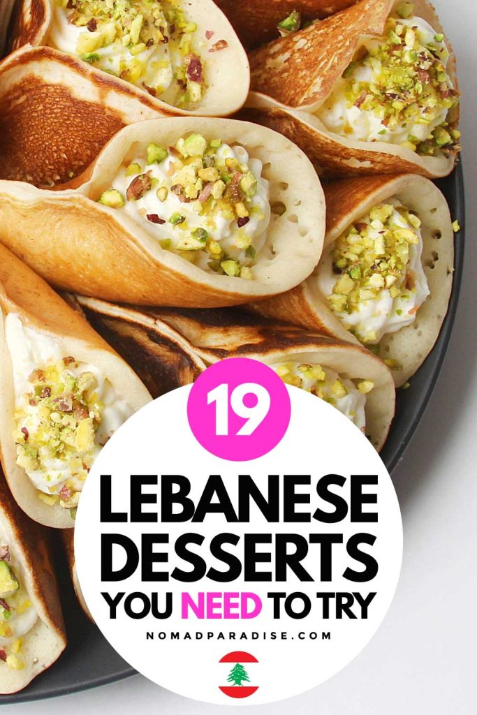 19 Lebanese Desserts You Need to Try (pin).