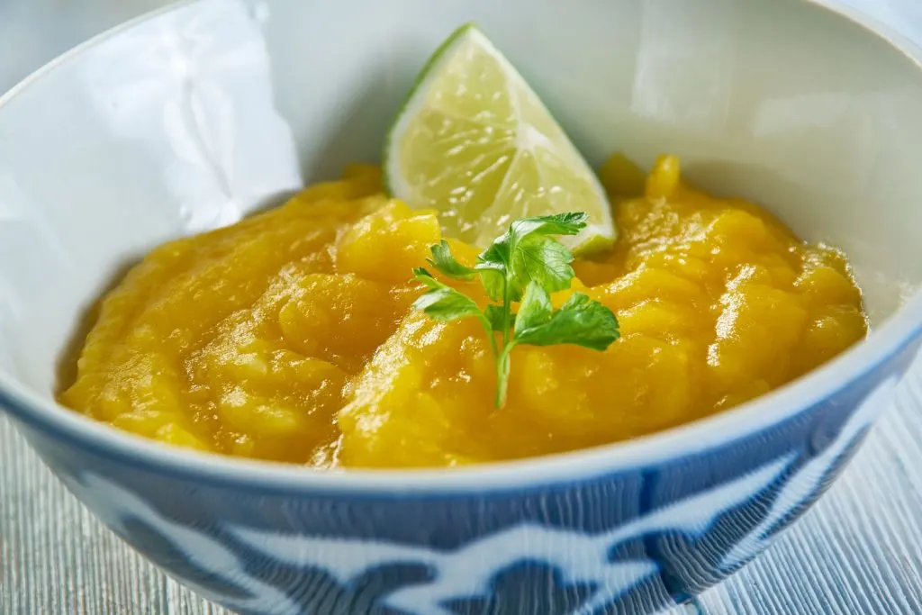 Quibebe - Mashed Squash with Sugar and Milk.