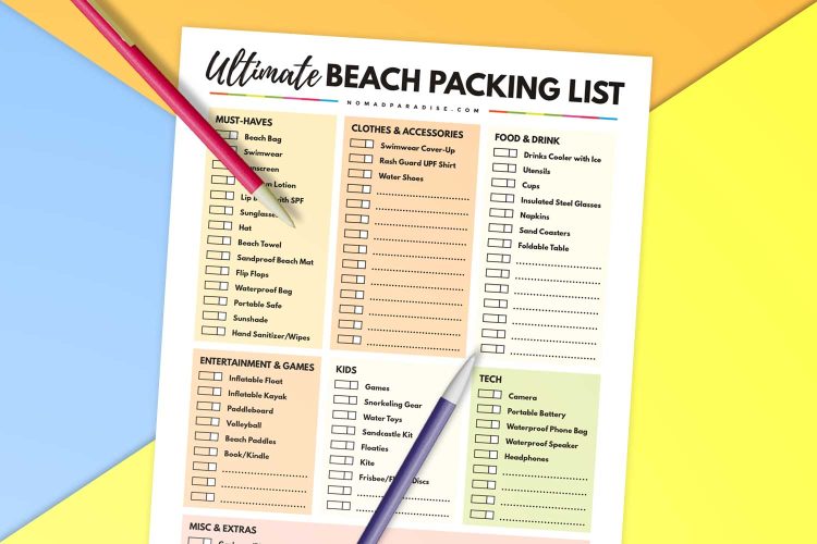 Ultimate Beach Packing List: 50+ Essentials for the Perfect Beach Day