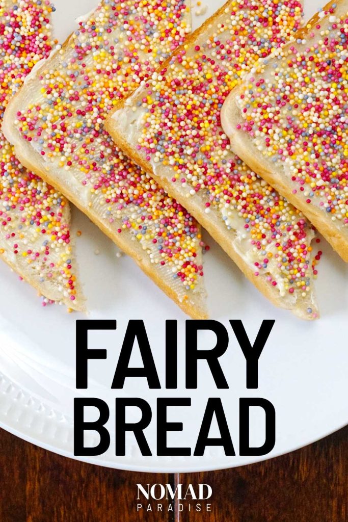 Fairy bread triangles.