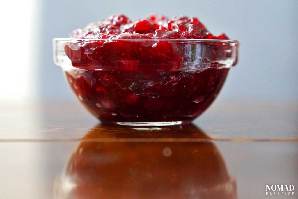 Lingonberry jam to be used for the trollkrem.