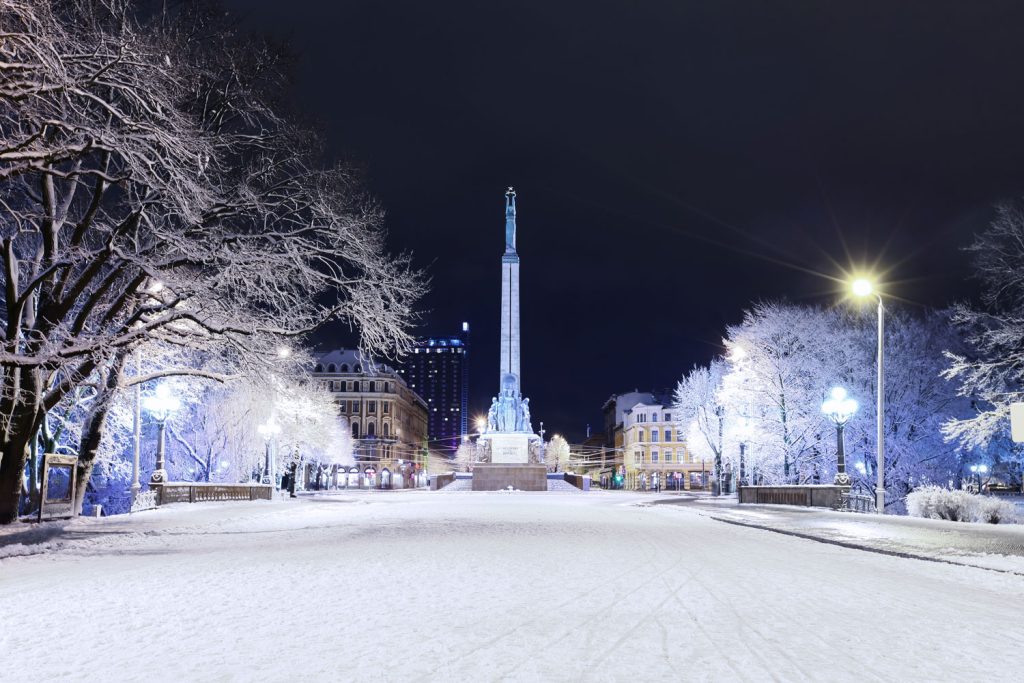 Monument in Riga, Latvia.