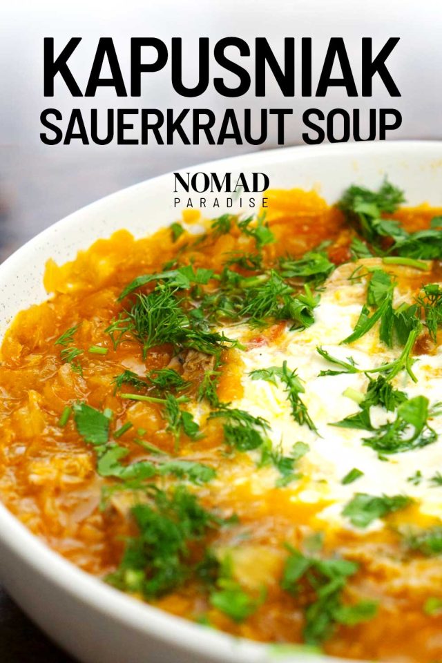 UkrainianInspired Sauerkraut Soup Recipe (Kapusniak) for a Nourishing