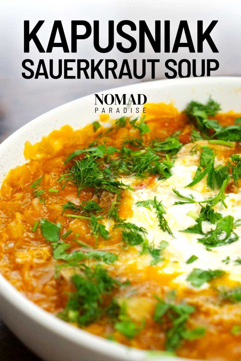 UkrainianInspired Sauerkraut Soup Recipe (Kapusniak) for a Nourishing