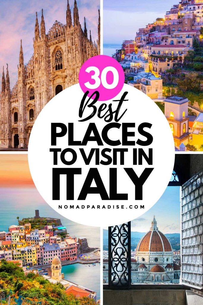 30 Best Places to Visit in Italy (pin)