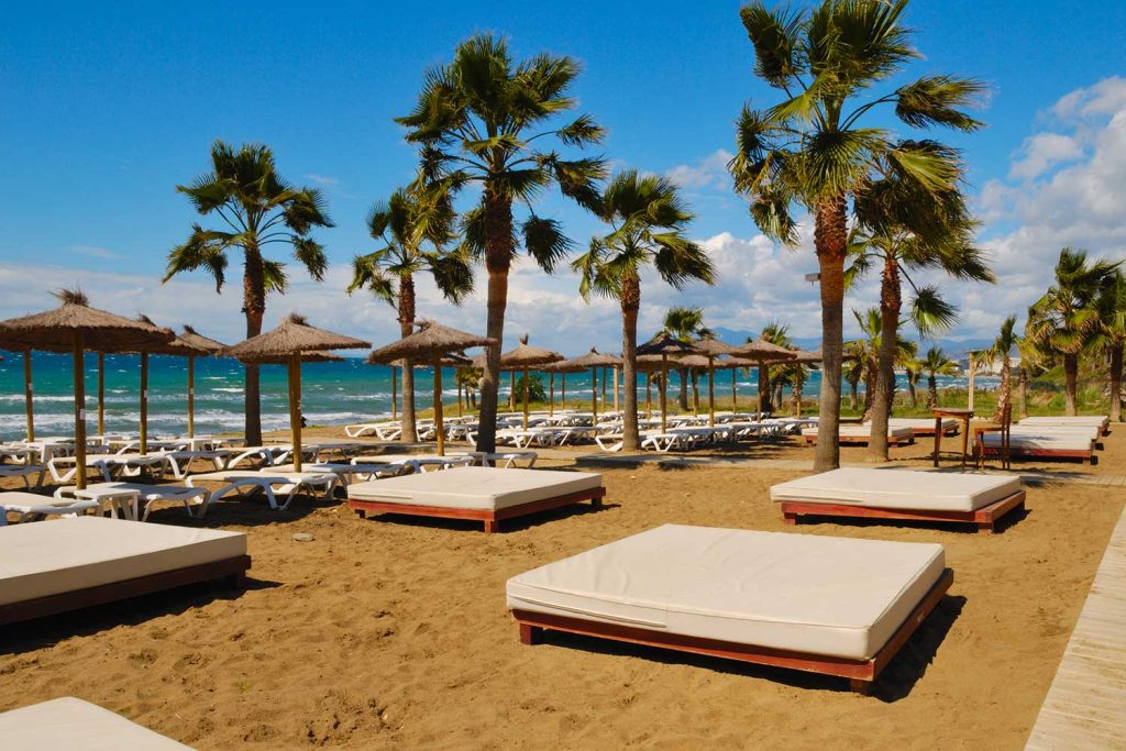 Marbella resort beach.