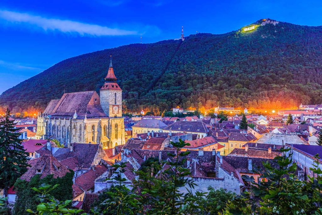 View of Old Town, Brasov, Romania