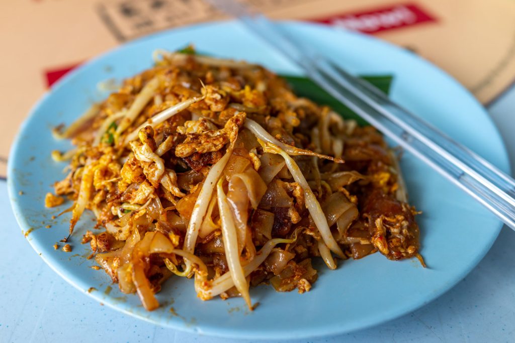 A plate of Char Kuey Teow.