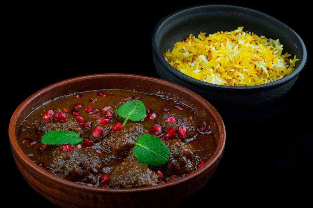 Khoresh Fesenjan (Pomegranate and Meat Stew)