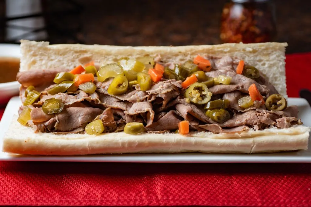 Italian beef sandwich