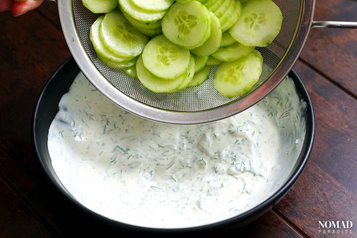 Cool and Creamy Mizeria Recipe (Polish Cucumber Salad)