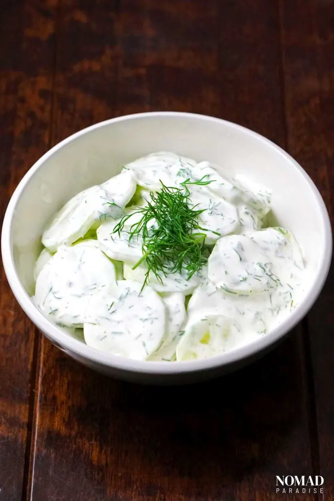 Mizeria (Polish Cucumber Salad)