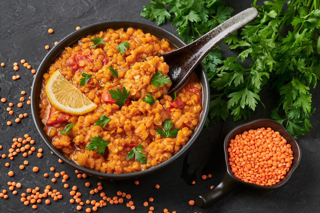 Red lentil dal