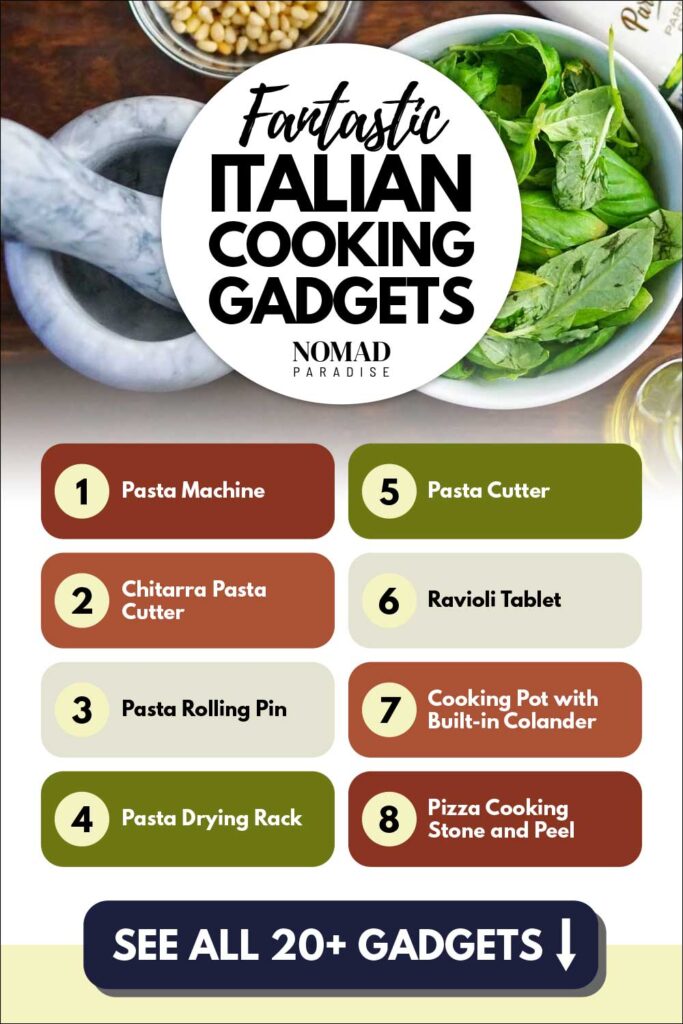 Italian Cooking Tools and Gadgets (list of ideas 1-8)