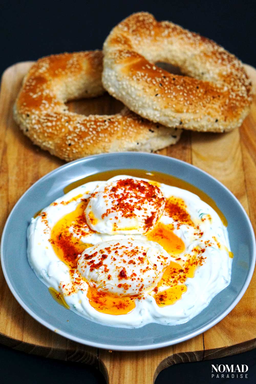 Velvety Turkish Poached Eggs with Yogurt Recipe (Cilbir) Nomad Paradise