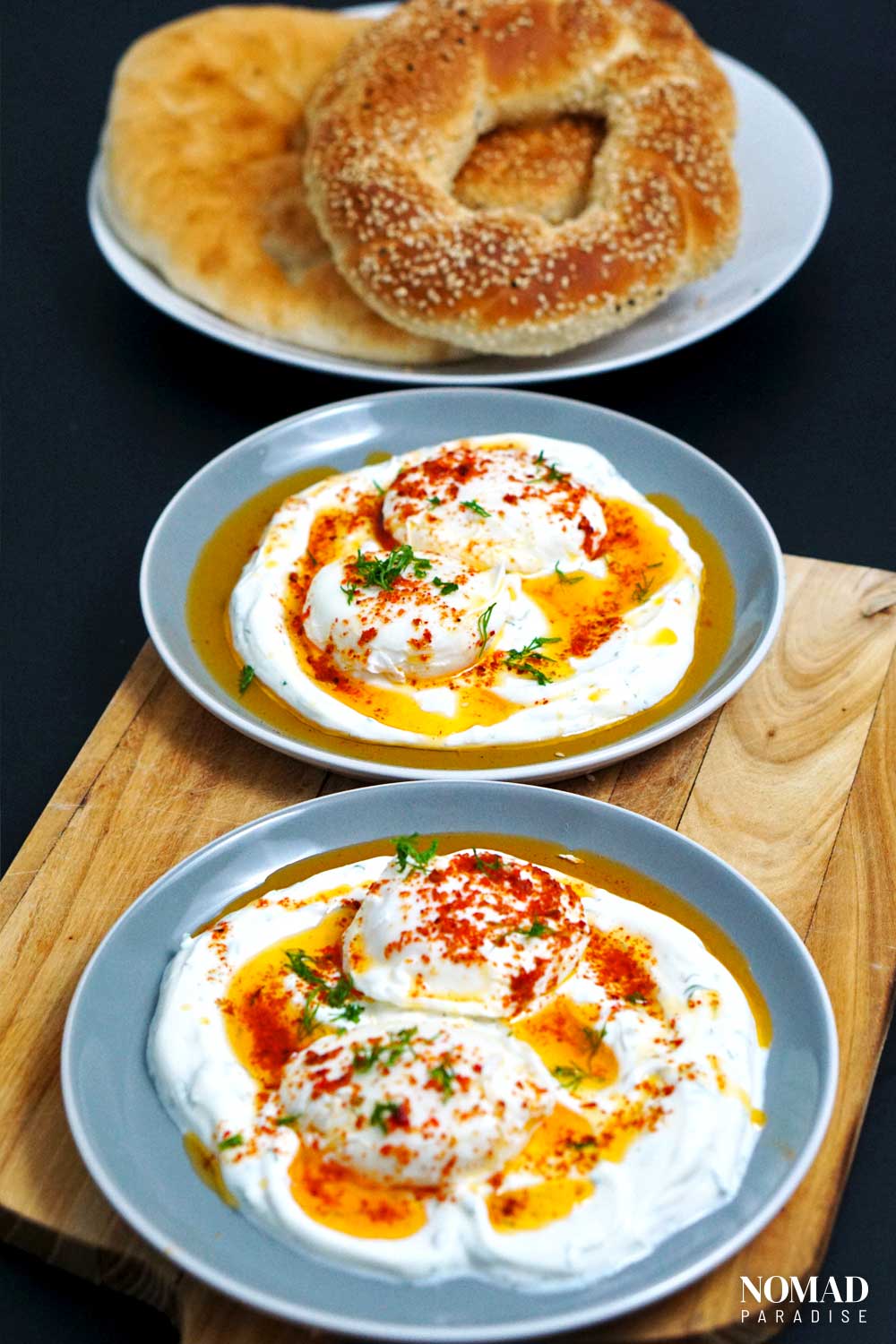 Velvety Turkish Poached Eggs with Yogurt Recipe (Cilbir) Nomad Paradise
