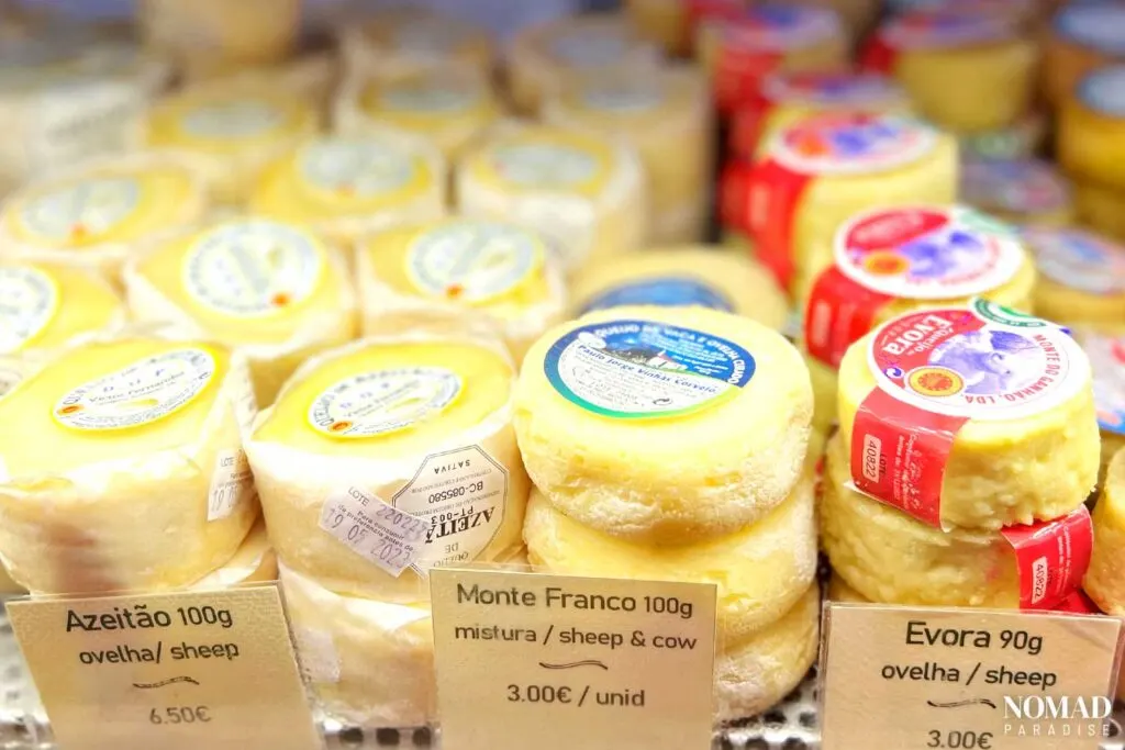 Portuguese food: Cheeses including azeitao