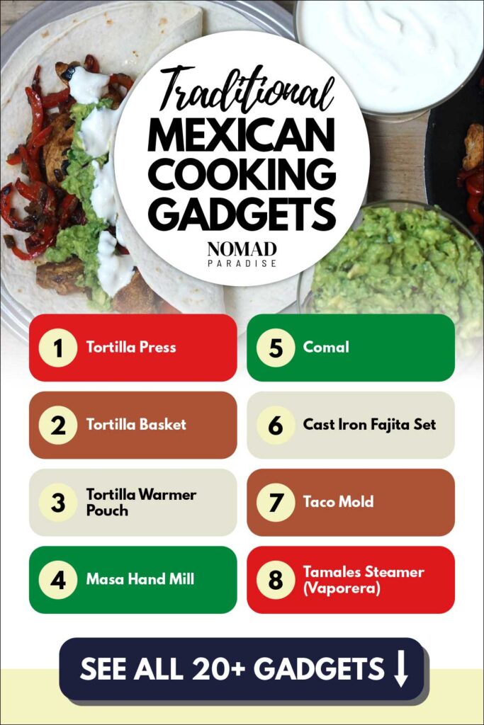 Mexican Cooking Tools and Gadgets (list of ideas 1-8)