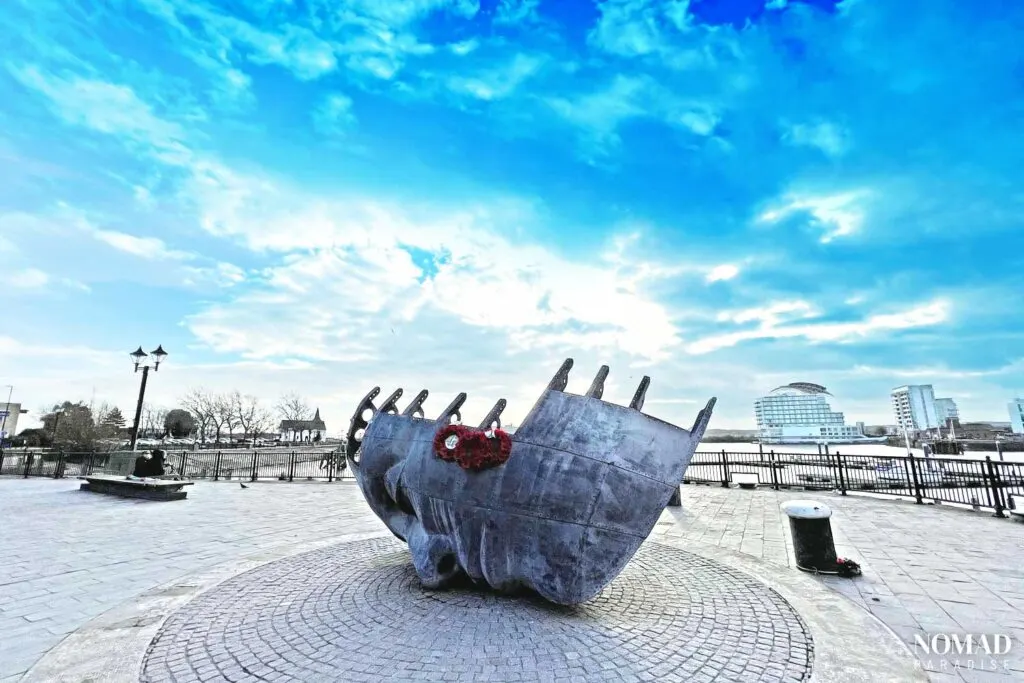 Merchant Seaman's Memorial in Cardiff Bay