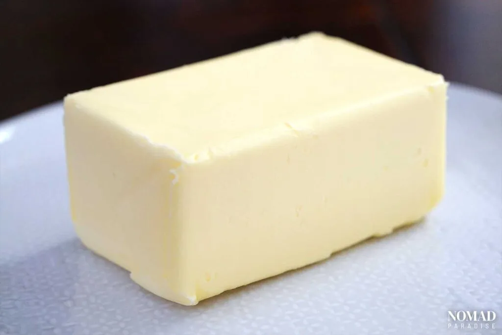 Block of butter.