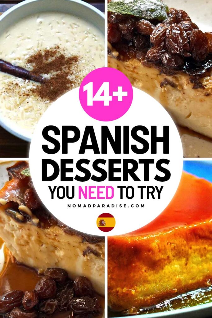 Pin for 4 of the Most Popular Spanish Desserts with Recipes