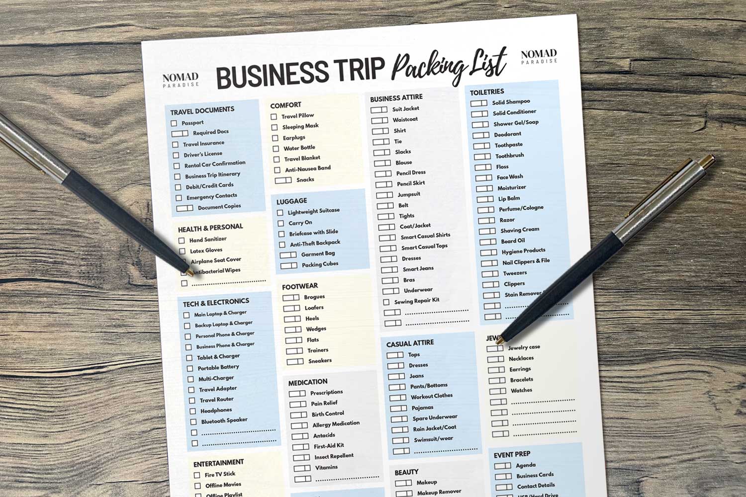 Ultimate Business Trip Packing List 100+ Essentials and Items You