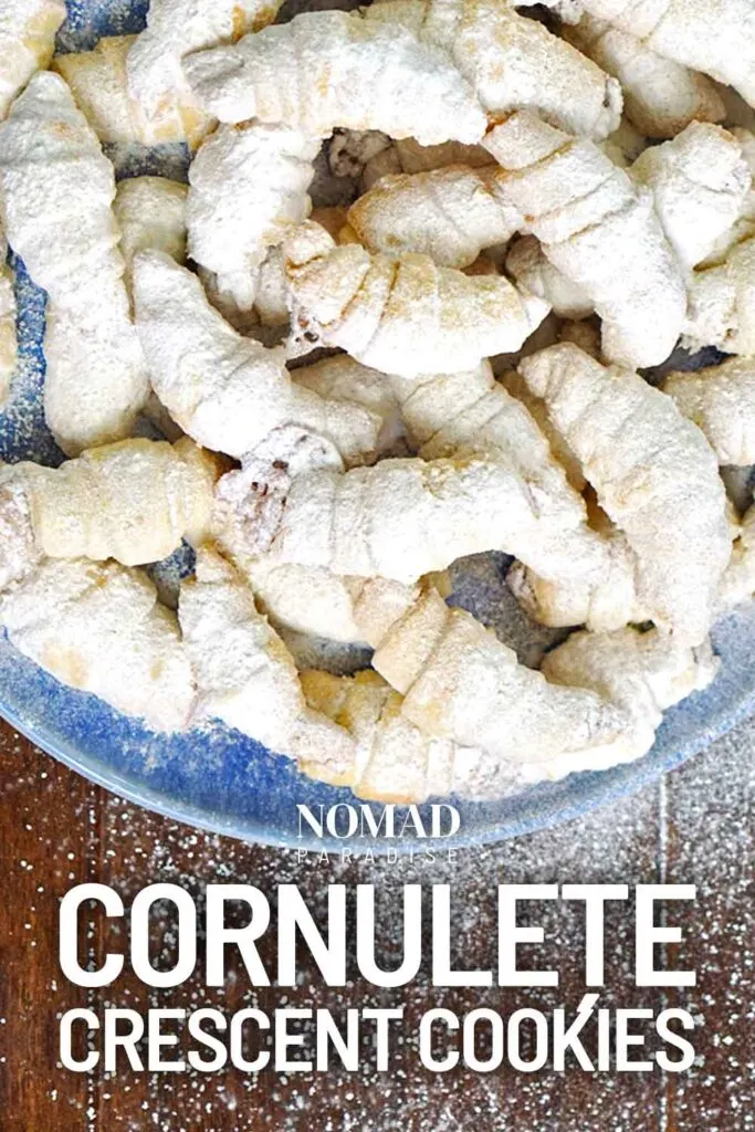 Cornulete Crescent Cookies Recipe Pin