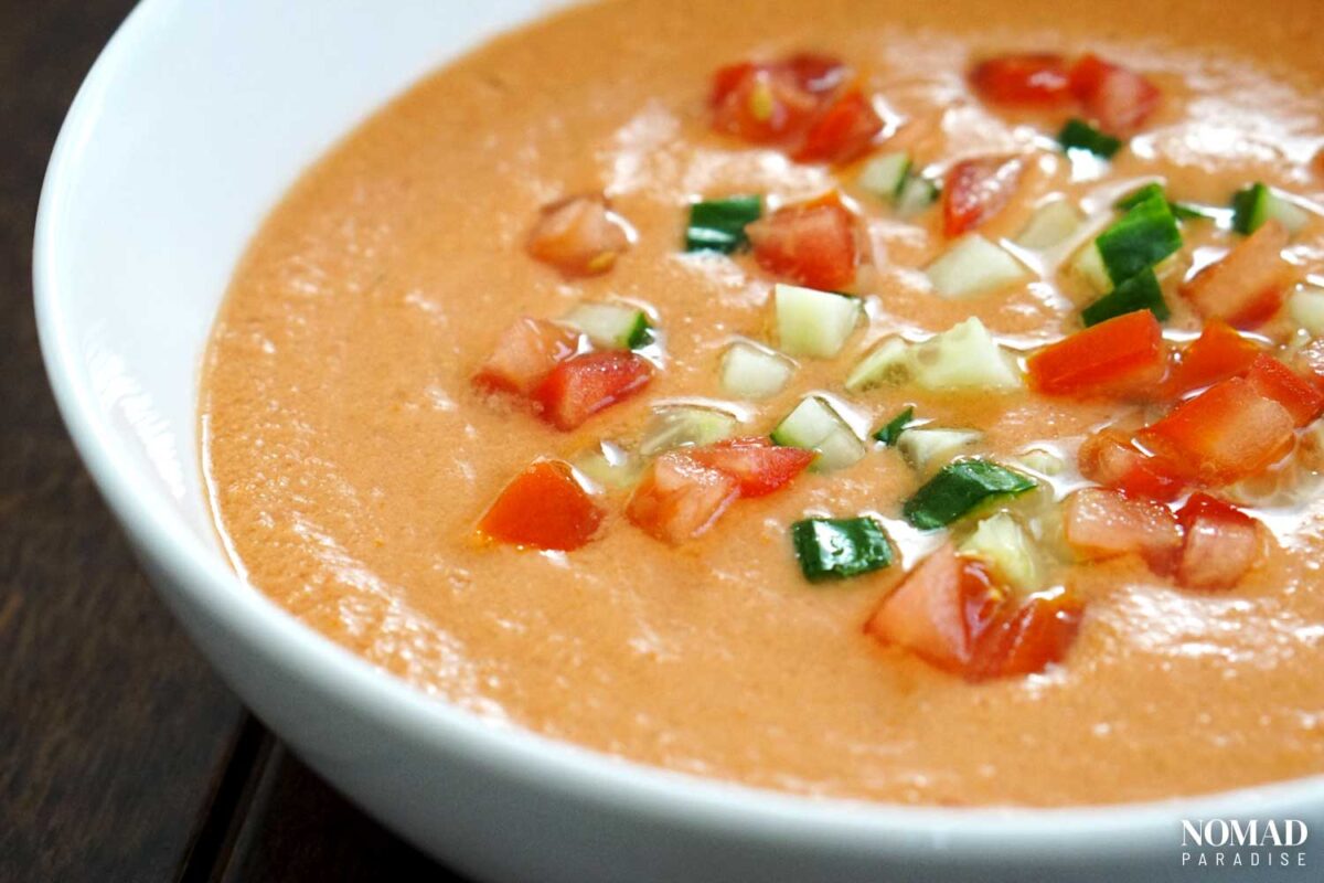 Spanish Gazpacho Recipe (Cold Tomato and Vegetable Soup)